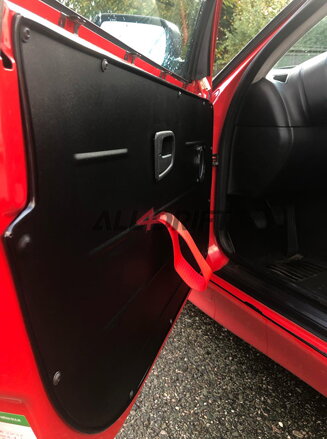 Aluminium Rennsport Türverkleidungen BMW E36 Limousine - Vorne + Hinten