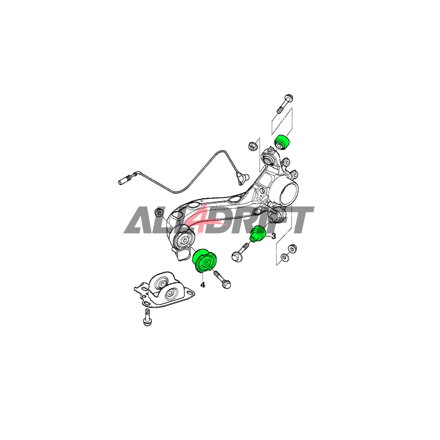 PMC Uniball-Buchsen Satz für Hinterachslängslenker BMW E36/E46