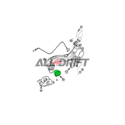 Uniball-Gelenk Hinterachslängslenker BMW E36/E46 - Aluminium