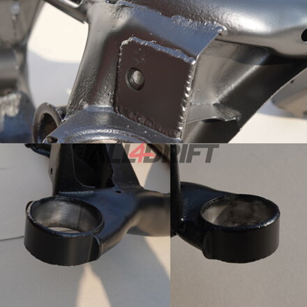 Verstärkter Achsträger und Längslenker BMW E46 + Buchsen / Uniball-Gelenke