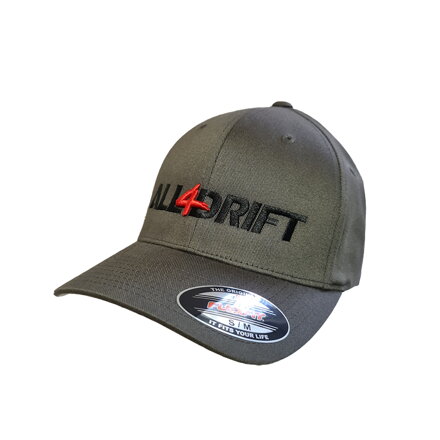 All4Drift FLEXFIT Cap Grau (S/M, L/XL)