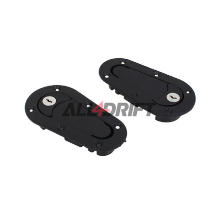 Verschlüsse zum Öffnen und Schließen der Motorhaube mit Schlüssel