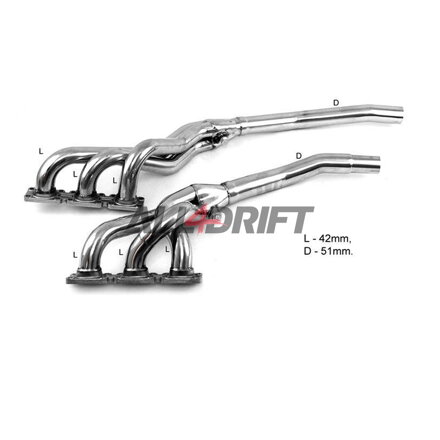 Edelstahl Fächerkrümmer BMW E36 320 323 325 328
