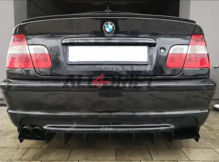 Diffusor BMW E46 für die Heckstoßstange (Coupé, Limousine, Touring, Cabrio)