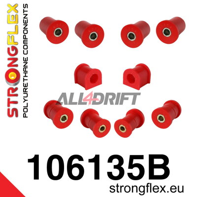 106135B Polyurethan-Buchsen Satz Vorderachse - Mazda II (99-05) NB