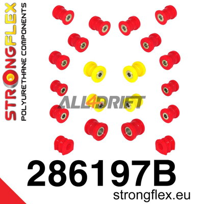 286197B Polyurethan Buchsen Satz Hinterachse Infiniti / Nissan