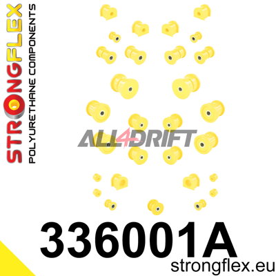 336001A Komplettes SPORT-Polyurethan-Fahrwerksbuchsen-Kit - Jeep II (84-01) XJ