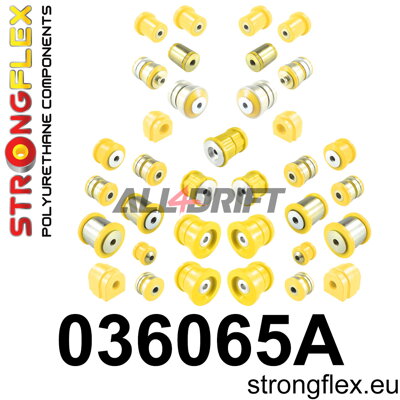 036065A Komplettes SPORT-Polyurethan-Achs-Buchsen Set - BMW F11 (10-17) Touring xDrive