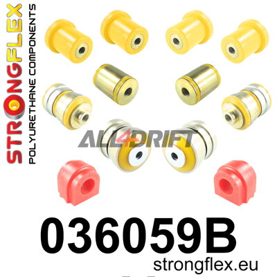 036059B Polyurethan Buchsen Satz Vorderachse - BMW F10 (10-17) Limousine xDrive