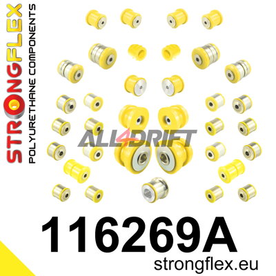 116269A Komplettes SPORT-Fahrwerksbuchsen-Satz aus Polyurethan - Mercedes C216 RWD