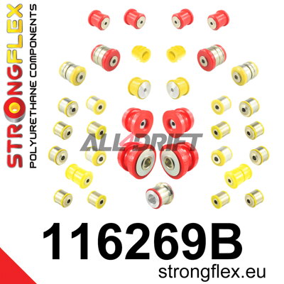 116269B Komplettes Polyurethan-Buchsen-Set für die Aufhängung - Mercedes C216 RWD