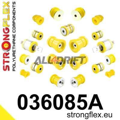 036085A Komplettes SPORT Polyurethan-Achslagerbuchsen-Set BMW E31