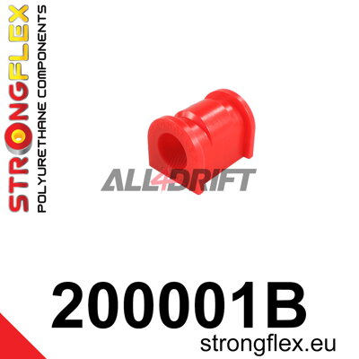 200001B Vorderer Stabilisatorlager | Short: 200001B: Vorderer Stabilisatorlager - Polyurethan-Buchse (80ShA) als Ersatz für das Originalteil, erhöht Widerstandsfähigkeit und Lebensdauer. - Suzuki I (00-05) FH