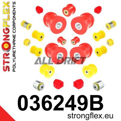 036249B Komplettsatz Polyurethan-Achslagerbuchsen BMW E6x