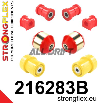 216283B Polyurethan-Buchsen Satz für Vorder- und Hinterachse Toyota Yaris / Yaris Verso