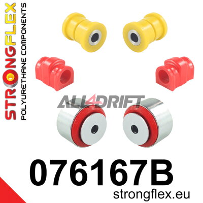 076167B Polyurethan-Buchsen-Satz Vorderachse Ford Fiesta / Puma