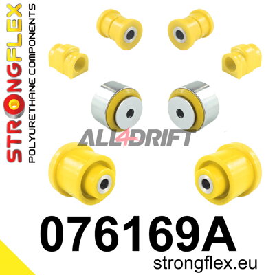 076169A Satz Vorderachs- und Hinterachsträger-Buchsen SPORT Ford Fiesta / Puma