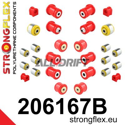 206167B Komplettsatz Polyurethan-Fahrwerksbuchsen - Suzuki AWD