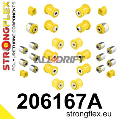 206167A Komplettsatz SPORT-Polyurethan-Fahrwerksbuchsen – Suzuki AWD