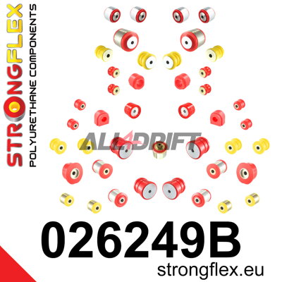 026249B Komplettes Polyurethan-Buchsen-Set für die Achsen Audi A4 / A5