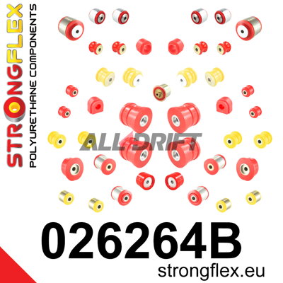 026264B Komplettes Satz Polyurethan-Gummilager Achsen Audi A8 / S8