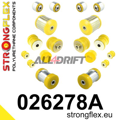 026278A SPORT-Buchsen-Satz für Vorderachse und hintere Schwingarmlagerung Audi