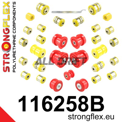 116258B Komplettes Polyurethan-Fahrwerksbuchsen-Set - Mercedes W204 RWD