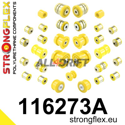 116273A Komplettsatz Polyurethan-Buchsen SPORT - Mercedes W212 4MATIC