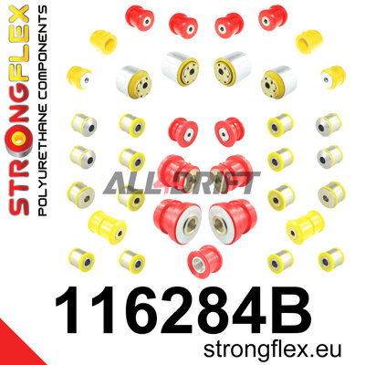 116284B Komplettes Polyurethan-Buchsen-Set für die AMG-Aufhängung - Mercedes W211 AMG