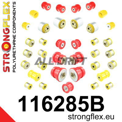 116285B Komplettes Set Polyurethan-Fahrwerksbuchsen Hinterradantrieb - Mercedes W211 RWD