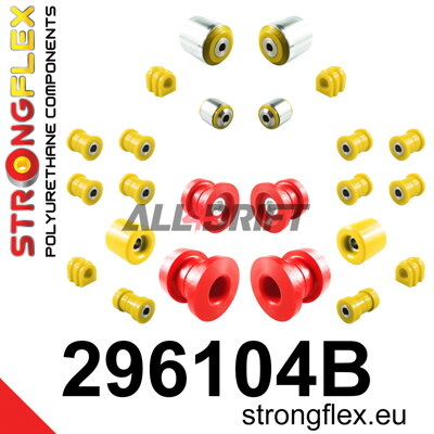 296104B Kompletní sada silentbloků náprav - Chevrolet Camaro V (09-15)