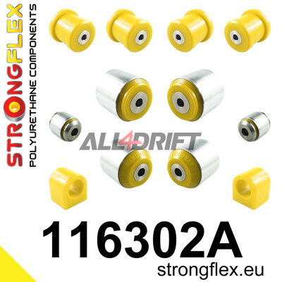 116302A Sada silentbloků předního zavěšení SPORT - Mercedes W205 RWD