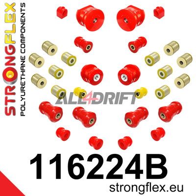 116224B Komplettes Fahrwerksbuchsen-Set Mercedes