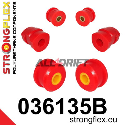 036135B Polyurethan-Buchsen-Satz für die BMW E36 / Z3 Vorderachse