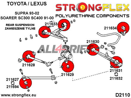 211634A: Hinterachs Stabilisator Buchse SPORT - Toyota IV (93-02) A80