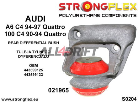 021965B Hinteres Differentiallager Gummilager 55mm Audi