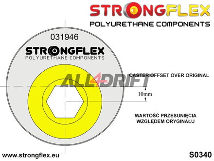 031946A Polyurethanbuchse für den vorderen unteren Querlenker - Exzentrisch 66mm SPORT BMW E46 / Z4