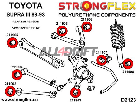 211903A: Hinterachslenker – Hinterachs-Lagerbuchse SPORT - Toyota III (86-93) A70