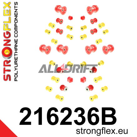 216236B: Komplettes Fahrwerksbuchsen-Satz - Toyota III (86-93) A70