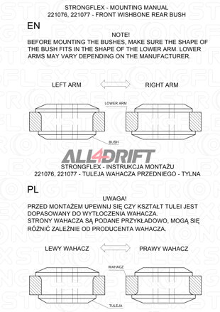 221076B Hintere Querlenkerbuchse vorne - Seat Arosa 6H (98-04)