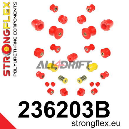 236203B: Komplettes Fahrwerksbuchsen-Kit - Volvo 740 (84-92)