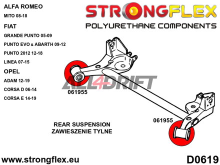 066040B Buchsen-Satz für Vorderachse und Hinterachsträger