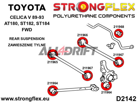 211968B: Hinterachs-Stabilisatorlager – Toyota T180 (89-93) GT-Four / All-Track