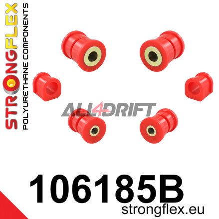 106185B Polyurethan-Buchsen Satz für die Vorderachse - Mazda 323F / Lantis / Astina (94-98) BA