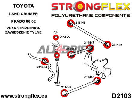 211455A Stabilisator Strebenbuchse SPORT Toyota 4Runner / Land Cruiser