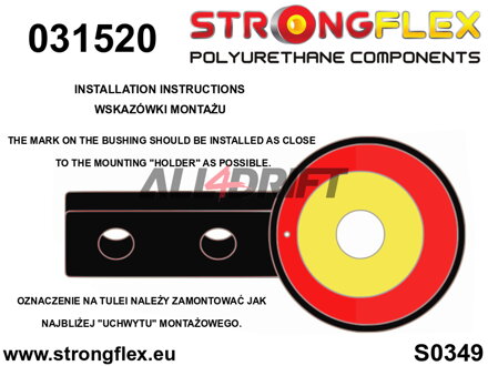 036145B Komplettsatz Achsgummilager BMW E46 / Z4