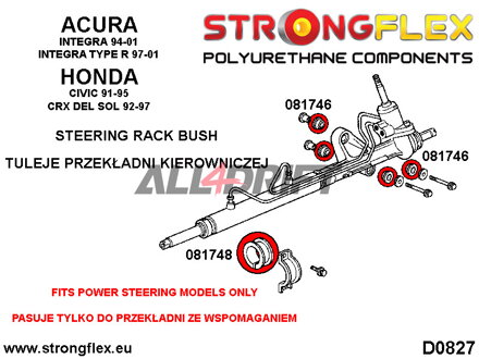 081746A SPORT Lenkungslagerbuchse - Acura III (93-01) DB6/7/8/9 / DC1/4