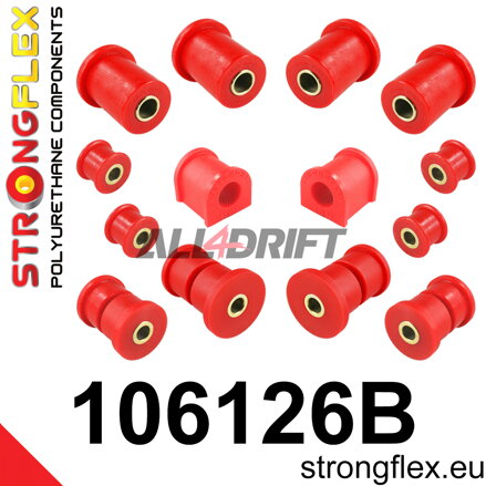 106126B Polyurethan-Buchsen Satz Vorderachse - Mazda I (89-98) NA