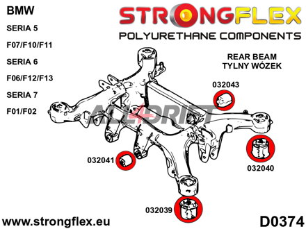 036065B Komplettes Polyurethan-Buchsen-Set für Achsen - BMW F11 (10-17) Touring xDrive