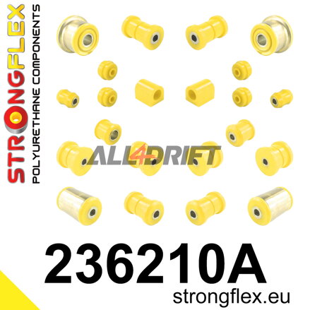 236210A Komplettes SPORT-Achs-Buchsen-Kit Volvo 240 / 260